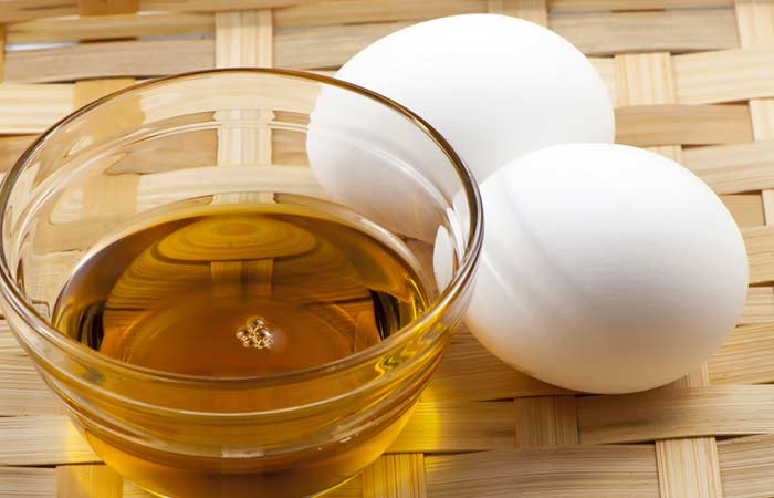 Aceite de almendras y huevo