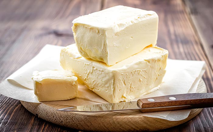 La mantequilla de leche de vaca