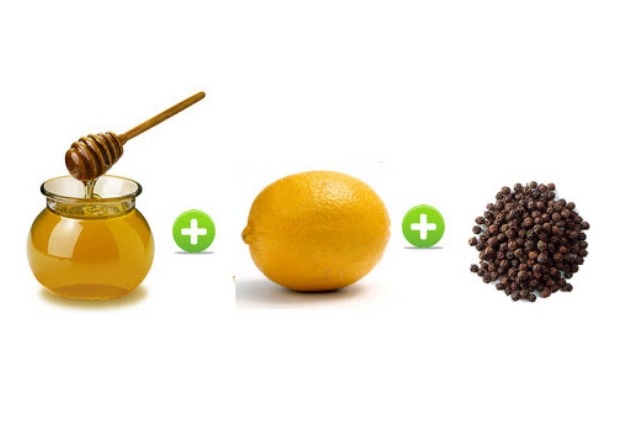 limón, miel y pimienta Negro
