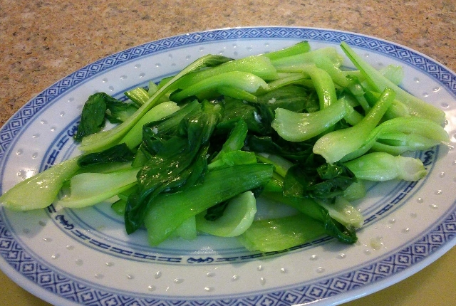 Al vapor de Bok Choy Pepitas