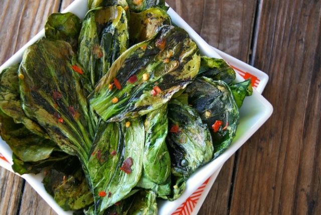 Bok Choy patatas fritas al horno