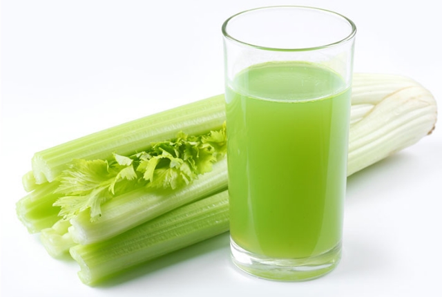 El jugo de apio