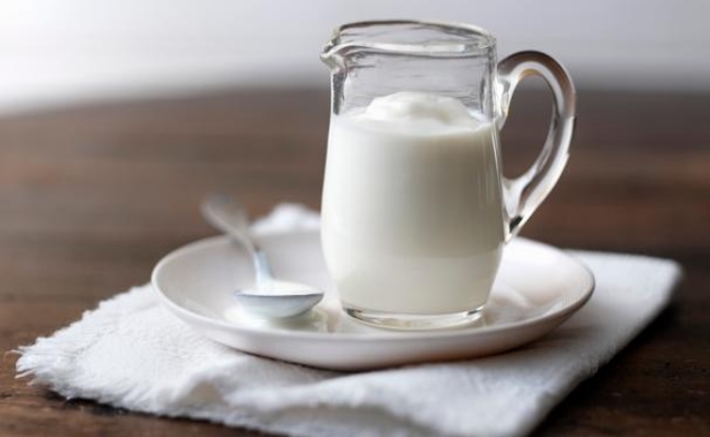 El yogur y la mantequilla