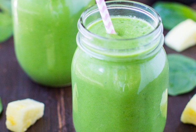 La piña espinaca Shake