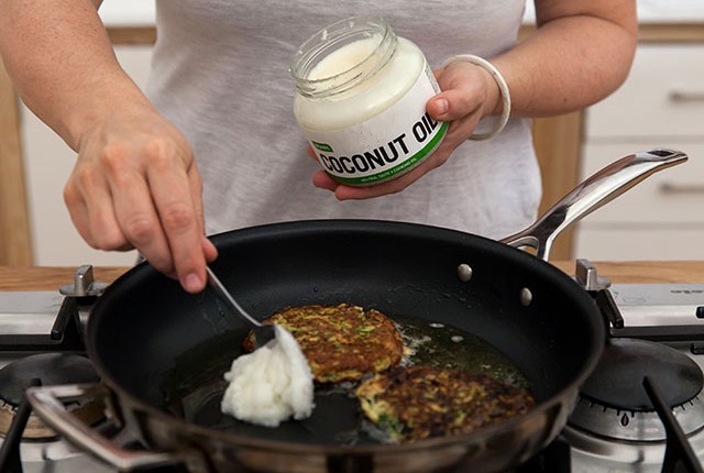 aceite de coco fríe
