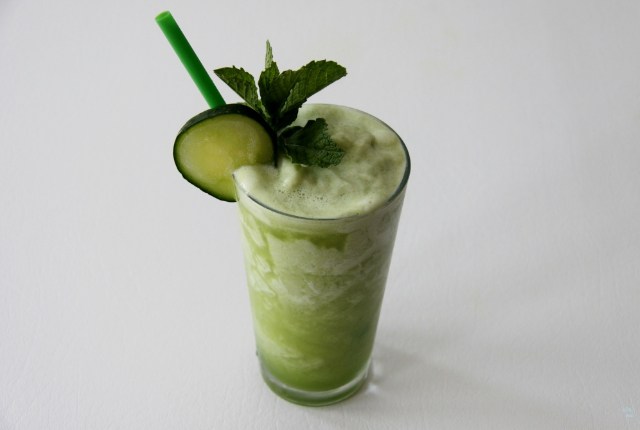 pepino y de la menta Shake