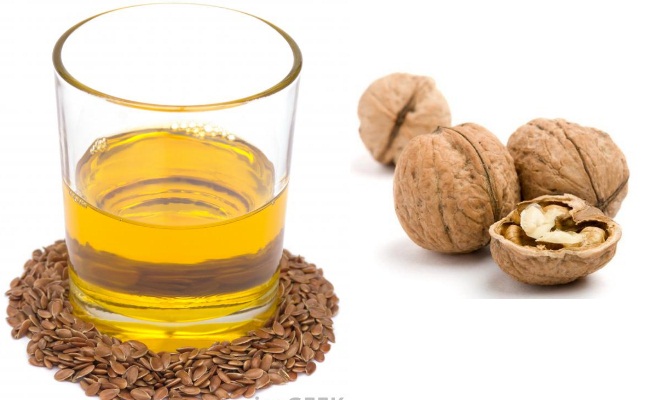 Aceite de linaza y nueces