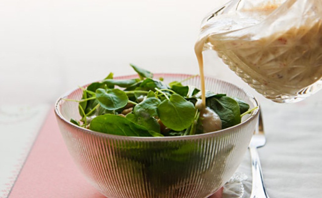 Aderezos para ensaladas sin grasa