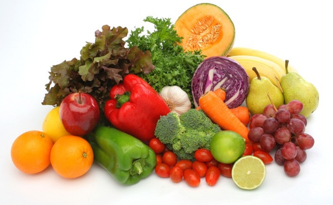 Coma frutas y verduras