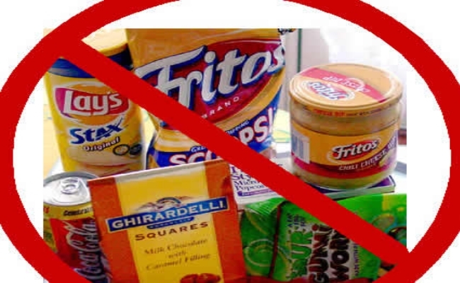 Evitar alimentos procesados