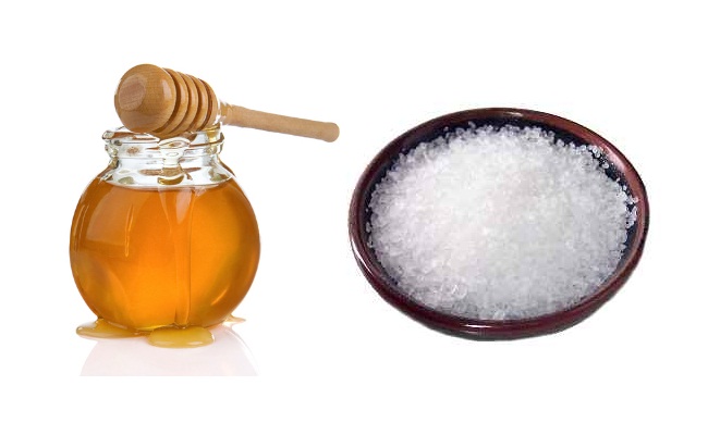 La sal y miel para el tratamiento del acné