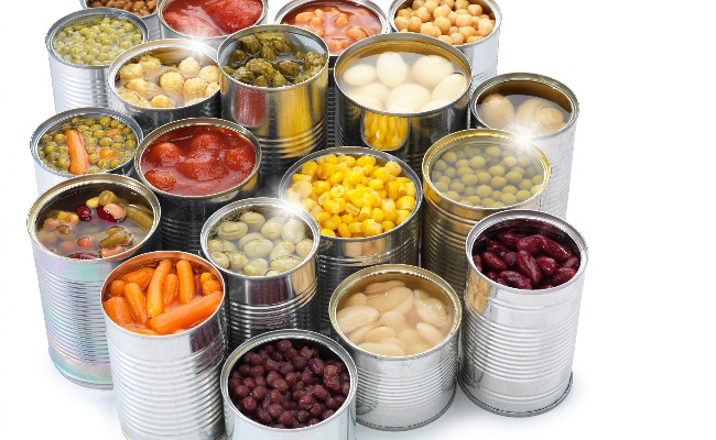 Verduras enlatadas