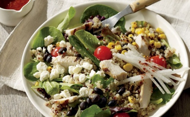 Zesty pollo y Frijol Negro Ensaladera